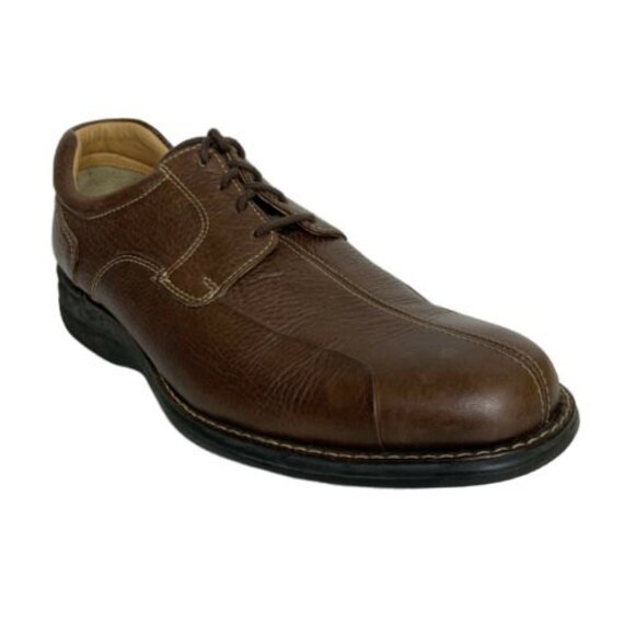 Sheepskin Leather Johnston & Murphy Men 9.5 Lace-up Flat Shoes - Picture 1 of 10